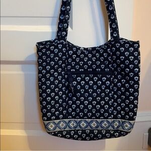 Vera Bradley Navy and White Patterned Tote